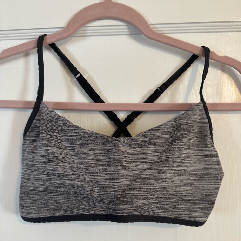 Lululemon sports bra; size 8; grey